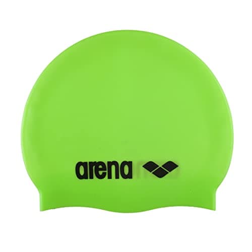 Image of Arena Classic Unisex Silicone Swim Cap, Unisex, Badekappe Classic Silicone, Acid-Lime- Black