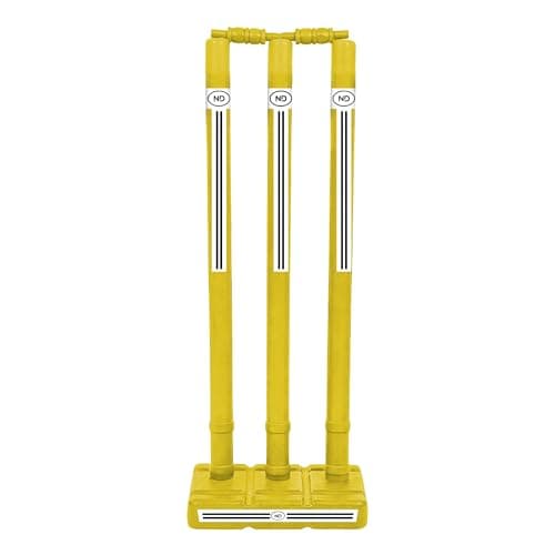 Image of ND Sports Wicket Stumps with Bail – Durable, Lightweight & Portable Cricket Set for All Surfaces | Indoor & Outdoor Use | Includes Mesh Carry Bag