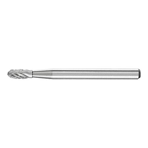 Image of PFERD 21210083 Carbide Burr, Teardrop Shape TRE, Toothing 3 Plus, Burr Diameter 3 mm, Shaft Diameter 3 mm, Length 37 mm, for Universal Applications on The Most Important Industrial Materials