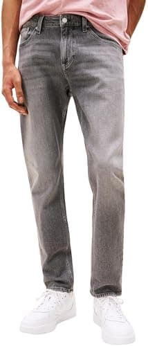 Image of Tommy Jeans Mens Austin Slim Tprd Bi0177 Dm0dm21231 Tapered, Denim (Denim Grey), 30W / 32L UK