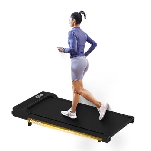 Image of Under Desk Treadmill with Incline Remote Control 4 in 1 Walking Running Pad Machine Adjustable Speeds LED Display for Home or Office (Black)
