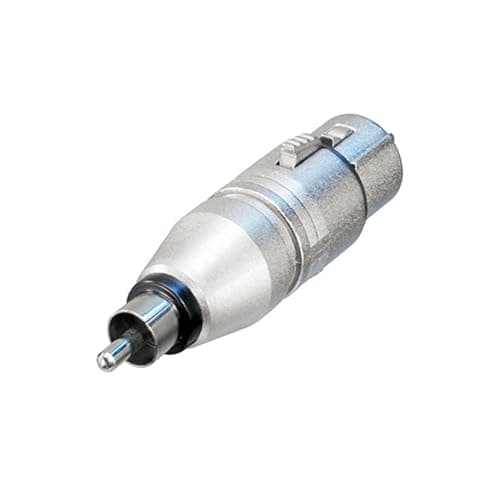 Image of Neutrik NA2FPMM RCA XLR Silver cable interface/gender adapter