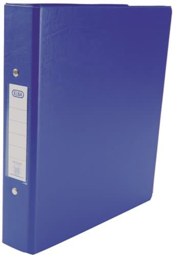 Image of Elba Emgee Ring Binders Heavyweight PVC 2 O-Ring Size 25mm A5 Blue Ref 500202 [Pack of 10]