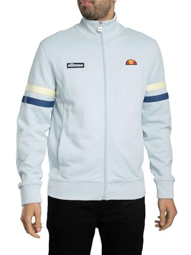 Image of Ellesse Men's Roma Track Jacket, Light Blue/Blue, XL