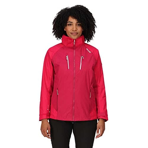 Image of Regatta Calderdale IV Waterproof Shell Jacket with Taffeta Lining, Concealed Hood and Zip Pockets