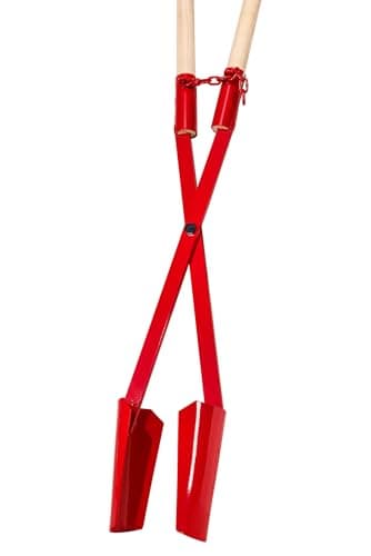 Image of Ideal 64070100 "Jumbo Post Hole Digger with Handle Of Ash, Red/Beige, Size 1