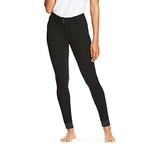 Image of ARIAT Womens Tri Triathlon Factor Grip Knee Patch Breeches Navy - Easy Stretch Breech Length - RegAriat Breech Size - 30IN