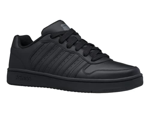 Image of K-Swiss Men's Court Palisades Sneaker, Black/Black, 8.5 UK