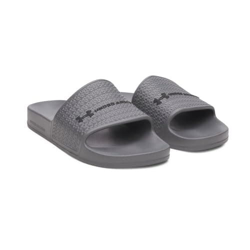 Image of Under Armour Ua Armr Shower Slide Sandals Men's, Titanium Grey Titanium Grey Black, 10 UK