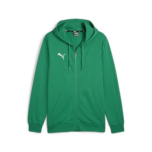 Image of PUMA Mens Teamgoal Casuals Hooded Jacket Sweat, Sport Green-puma White, XXL EU