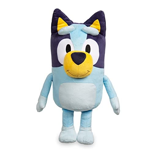 Image of Bluey Giochi Preziosi Jumbo Plush 40 cm, Blue Dog Plush Toy, As in The Children's Series, Soft and Squishy, to Hug and Accompany Your Children, Famous (BLY05000)
