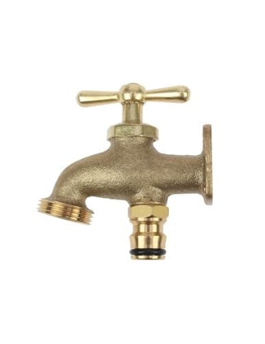Image of Darlac Take Anywhere Outside Tap, Portable Outdoor Water Tap for Gardens, Solid Brass ¾ BSP Thread, Mobile Water Access for Gardening and Allotments, Ref. DW420, Plumbing-Free Hose Compatible Design