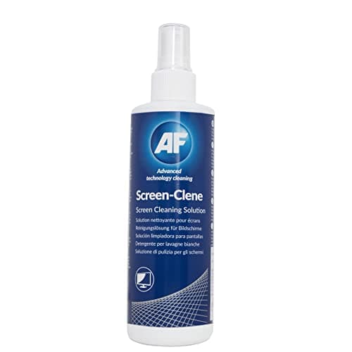 Image of AF Screen Cleaner Spray 250ml - Cleaning Solution For Mobile Phones, TV's, Laptops, Monitors, LED, LCD, Plasma & Tablets, Clear,