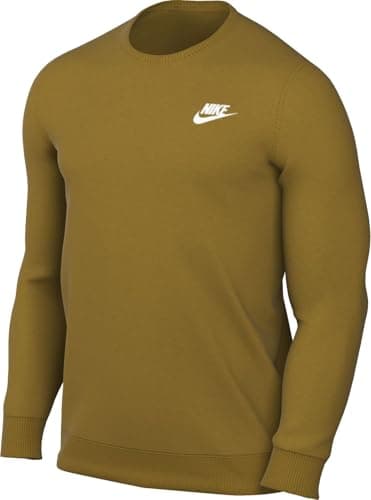 Image of NIKE BV2662-716 M NSW CLUB CRW BB Sweatshirt Men's BRONZINE/WHITE Size M