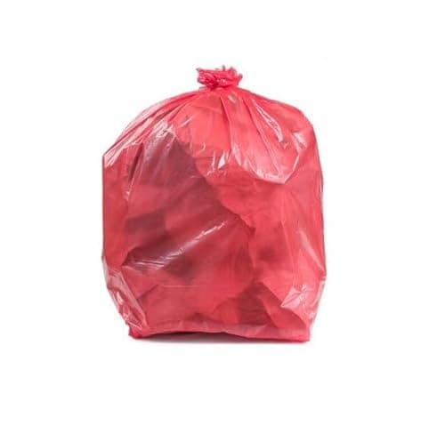 Image of Red Waste Sacks Strong Resistan Bags 90L Capacity Multiuse 200 bags (4x50)