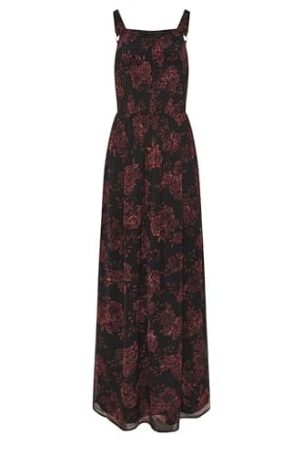Image of Long Tall Sally - LTS Tall & Red Rose Shirred Maxi Dress - Women's