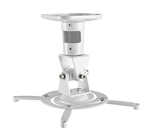 Image of AMER MOUNTS Projector Mount - Universal Ceiling Bracket LCD DLP Tilt 360Degree Swivel up to 14KG - White