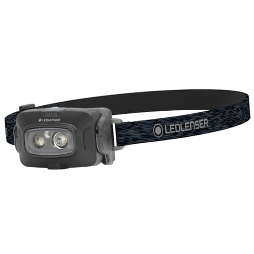 Image of Ledlenser HF4R Core Rechargeable Head Torch LED 500lm, 5 Modes, Adjustable Focus, Up to 35hrs Runtime, Lightweight 72g, USB C, IP68 Waterproof, Headlamp for Hiking, Dog Walking, Running, Camping