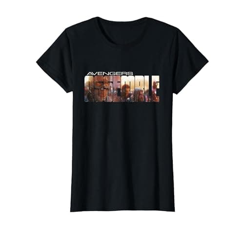 Image of Marvel Avengers Endgame Avengers Assemble T-Shirt, Women, Black, 3X-Large