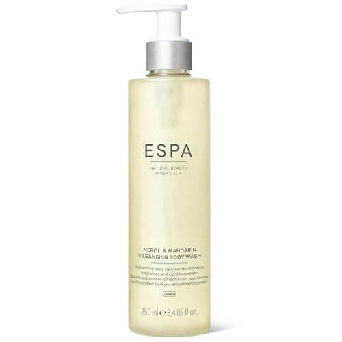 Image of ESPA Neroli & Mandarin Cleansing Body Wash 250ml | Uplifting Aromatic Shower Gel with Essential Oils, Energising Luxury Body Cleanser for Soft, Refreshed Skin