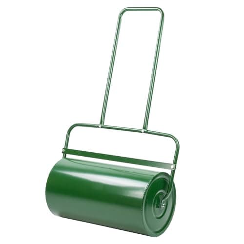 Image of KCT Garden Lawn Roller Large Heavy Duty 48L Water or Sand Filled Drum Seed Planting