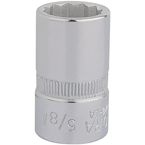 Image of Draper 24385 Elora Bi-Hexagon Socket, 1/2" Square Drive, 5/8" AF, Blue