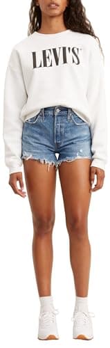 Image of Levi's Women's 501 Original Denim Shorts, Oxnard Athens Mid Short, 30W