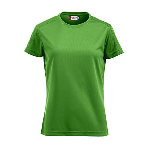 Image of Clique Women's Ice T Ladies Apple Green XL Regular Fit Plain Short Sleeve T - Shirt, Green (Apple Green 605), 10 (Manufacturer Size:XL)