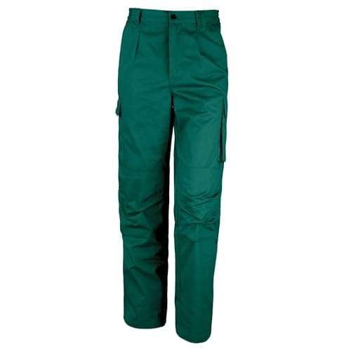 Image of Result Workguard Action Trousers (Reg), Bottle Green, Large. R308M