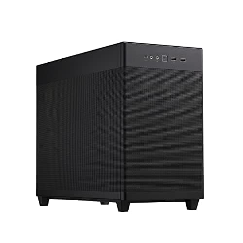 Image of ASUS Prime AP201 MicroATX Case (Support Radiator Up to 360 mm and Graphics Card Length up to 338 mm, Quasi-Filter Mesh Panels, Tool-free Side Panels, USB 32 Gen 2 Type-C Front Panel) Black