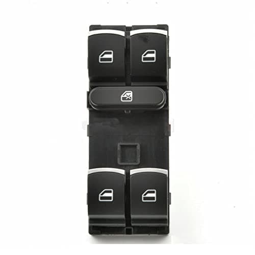 Image of Seintech Electric Power Window Switch Front Driver Side - Rigorous Salt Spray - Improved on OEM - Right Driver Side O/S - Compatible fit for VW Touran 2003-15 Onwards Uk