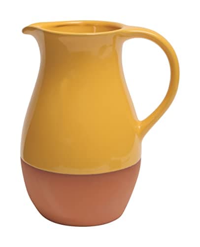 Image of Dexam Sintra Glazed Terracotta Jug - Ochre, Orche