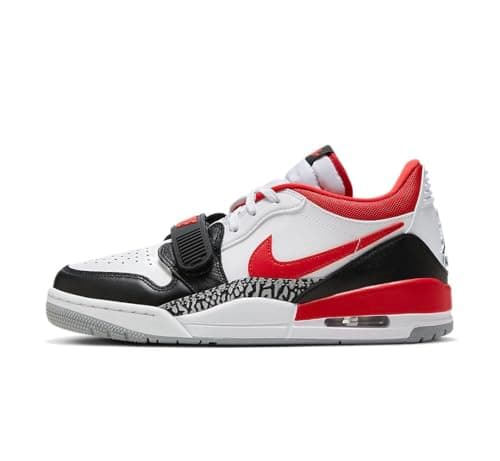 Image of NIKE Air Jordan Legacy 312 Men's Trainers CD7069 (White/Black/Wolf/Grey/Fire Red 160) UK 9.5 (EU 44.5)