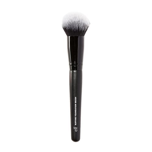Image of e.l.f. Buffing Foundation Brush, Tapered Make-up Brush for a Seamless-Looking Finish & Even Coverage, Vegan & Cruelty-Free