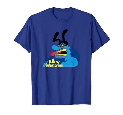 Image of The Beatles - Yellow Submarine - Blue Meanie T-Shirt, Men, Royal Blue, X-Large
