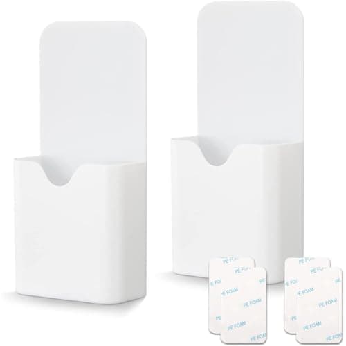 Image of WAAYANG 2 Pcs Magnetic Marker Holder, Magnetic Pen Holder, Self Adhesive Wall Mount Dry Erase Marker Holder Pencil Holder For Dry Erase Whiteboard Home Office School