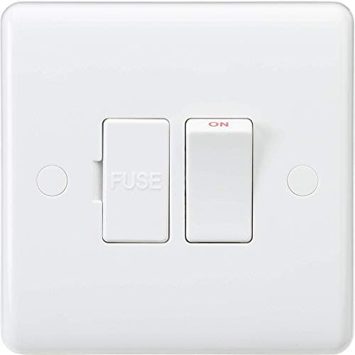 Image of Knightsbridge CU6300N Curved Edge 13 A Switched Fused Spur Unit Neon, White