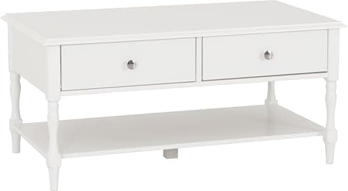 Image of Seconique Stratford 2 Drawer Coffee Table in White
