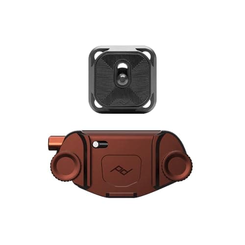Image of Peak Design Capture Camera Clip V3, Eclipse with Plate, Holds DSLR, Compact and Point and Shoot Body, Secure, Stable and Accessible, Attaches to Straps and Belts, Quick Release, 90kg