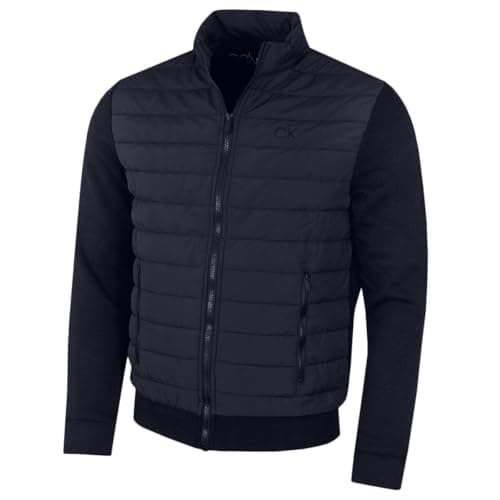 Image of Calvin Klein Mens Hybrid Jacket - Navy/Navy - XL