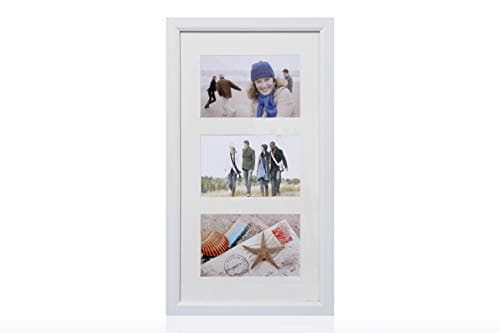 Image of ARPAN Multi Aperture Photo Picture Frame 3, 5 or 6 Aperture (3 Aperture White)