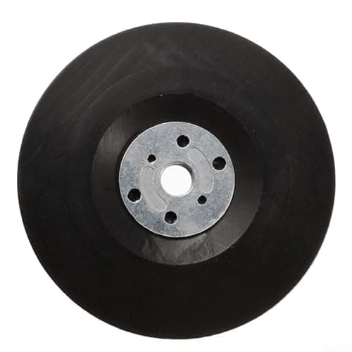 Image of 150 mm for M14 Thread Backing Pad for Angle Grinder – 6 Inch Fibre Disc Adapter with Lock Nut, Plastic & Metal Construction, Max 12200 RPM