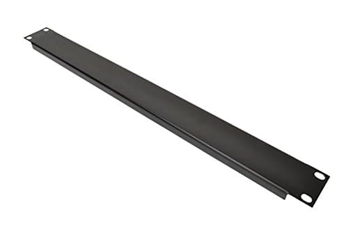 Image of 1 U 19" Blank Rack Panel With Black Finish