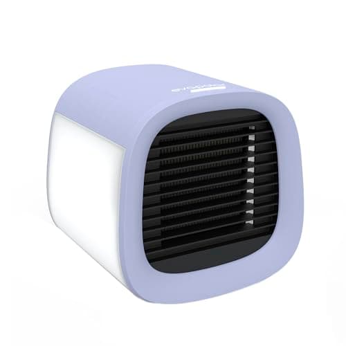 Image of Evapolar evaCHILL Personal Portable Air Cooler and Humidifier, Desktop Cooling Fan, for Home and Office, with USB Connectivity and Built-in LED Light, Lavander