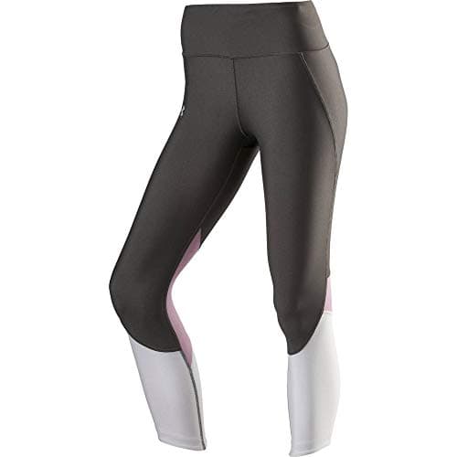 Image of Under Armour UNDKU Women Armour Fly Fast Crop Capri - Jet Gray/Purple Prime/Reflective (010), XS