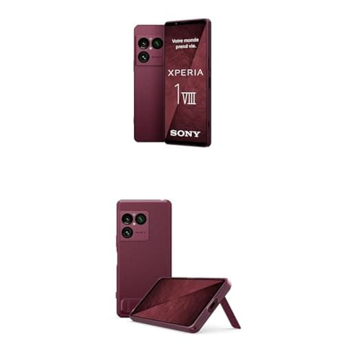 Image of Sony Xperia 1 VIII - 6,5" 19,5:9 FHD+ HDR OLED 120Hz, Triple lens with new telephoto lens, Xperia AI, 2-day battery, 3,5mm Audio, Dual SIM, Garnet Red + Cover