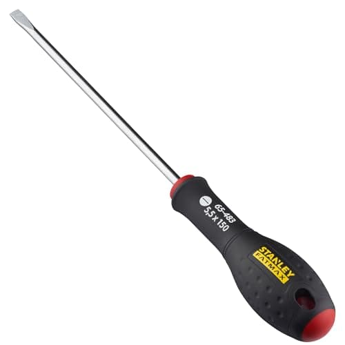 Image of Stanley 0-65-483 Fat Max Screwdriver Flared 5.5X150Mm-Black And Red