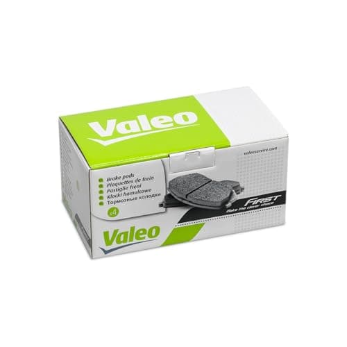Image of VALEO - Brake pads First - 301641 - Set of 4 pads - Front axle - Fully equipped with mounted accessories