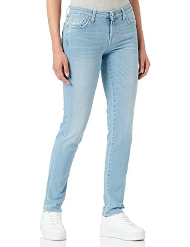 Image of 7 For All Mankind Women's Pyper Skinny Jeans, Blue (Slim Illusion Air 0Zz), W24/L30 (Manufacturer size: 24)