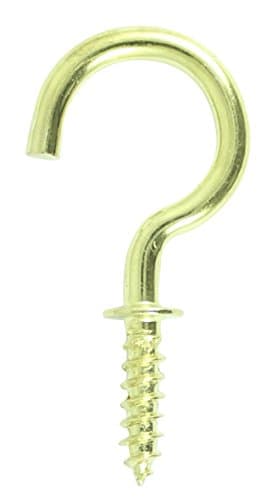 Image of TIMCO Cup Hooks Round Electro Brass - 38mm
